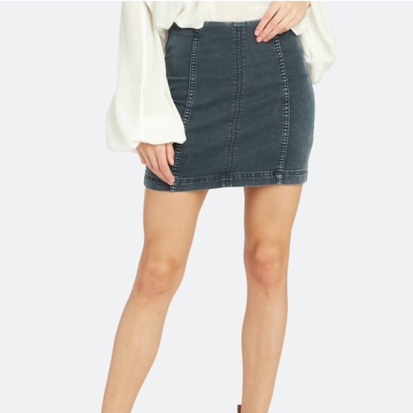 Free People Modern Femme Mini Denim Skirt - Picture 3 of 5